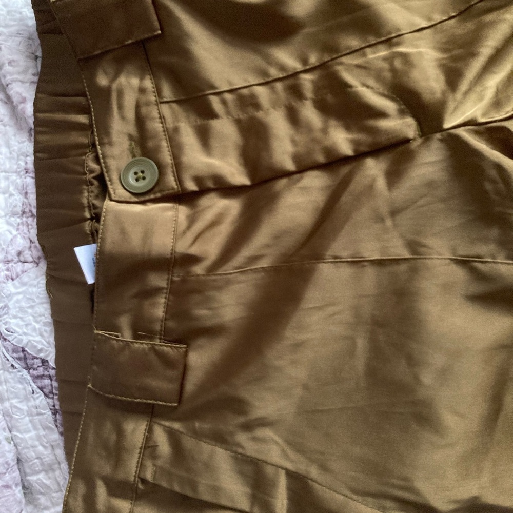 Old Navy Dark Green Button-Front Trousers